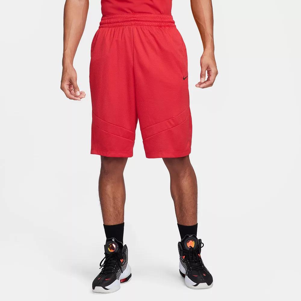Men's Nike Dri-FIT Icon 11-in. Basketball Short, Size: Medium, University Red Black Product Image
