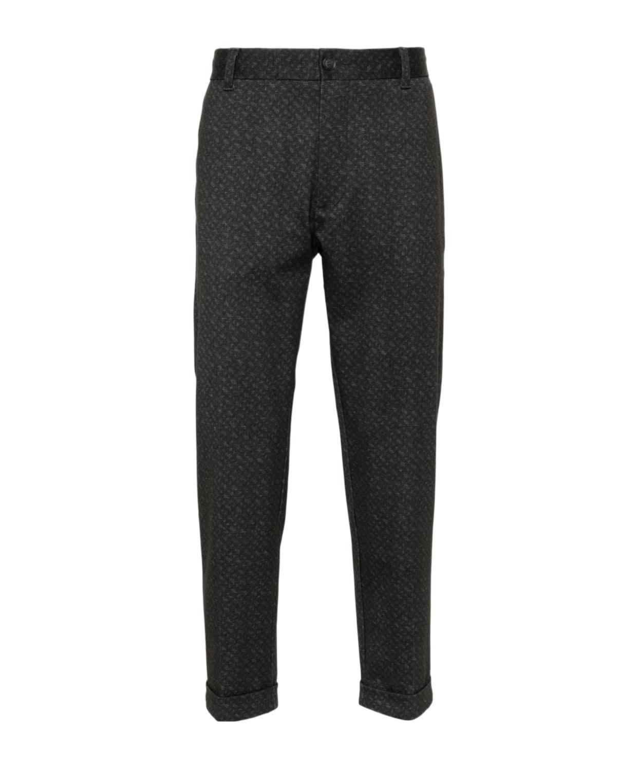 HUGO BOSS Check-print Trousers In Black Product Image