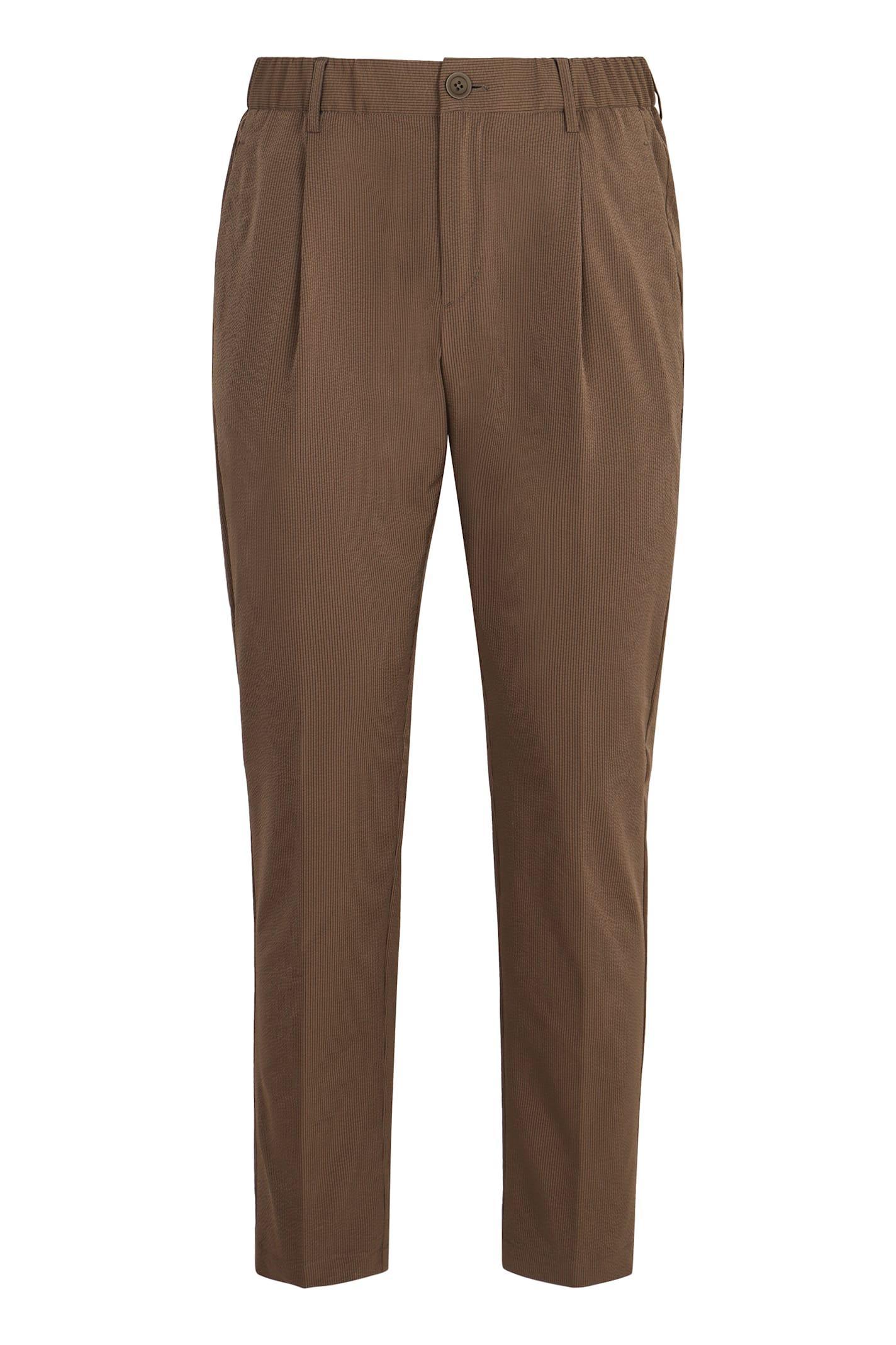 HERNO Ribbed Pants In Green Product Image