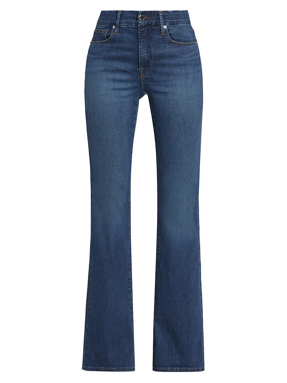 Good American Good Legs High Rise Stretch Denim Flared Jeans Product Image