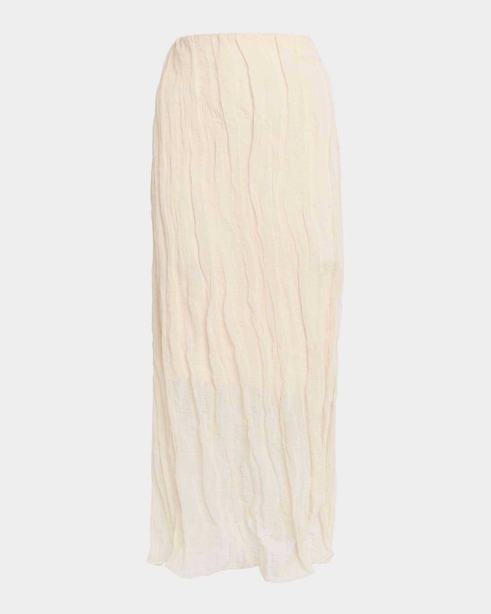 James Crinkled Cotton Midi Skirt Product Image
