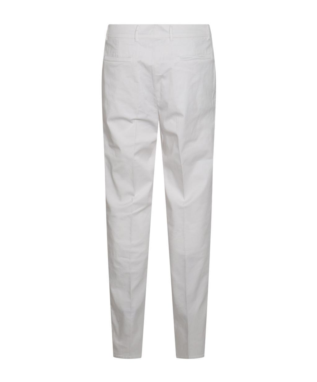 BRUNELLO CUCINELLI Belt-loop Casual Pants In English White Product Image