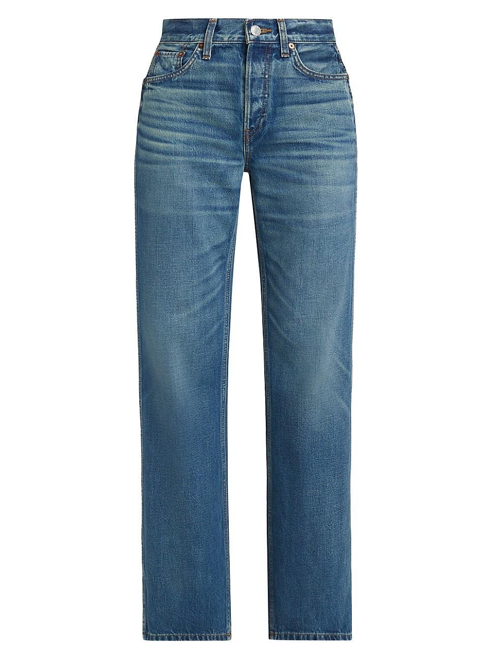 Womens Relaxed Straight-Leg Jeans Product Image