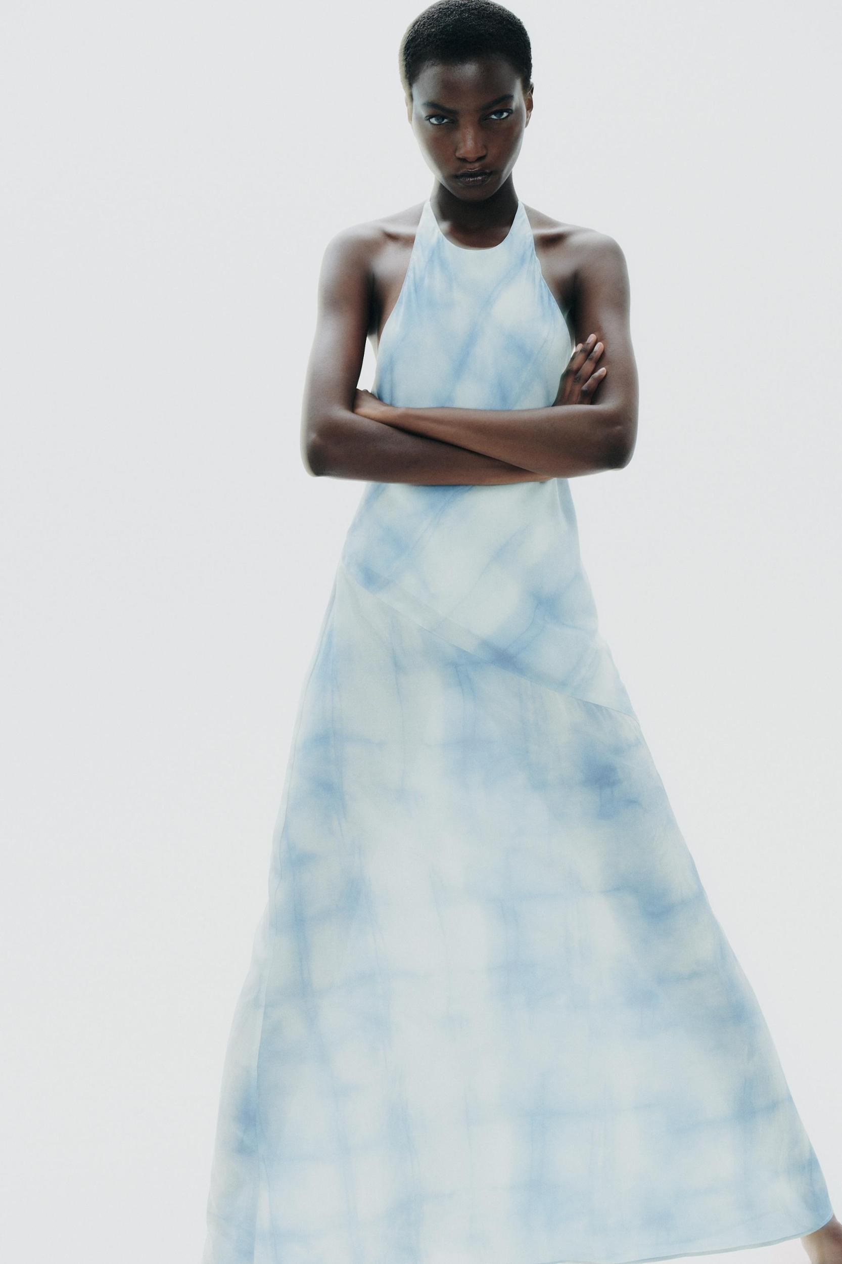 HALTER TIE DYE DRESS Product Image