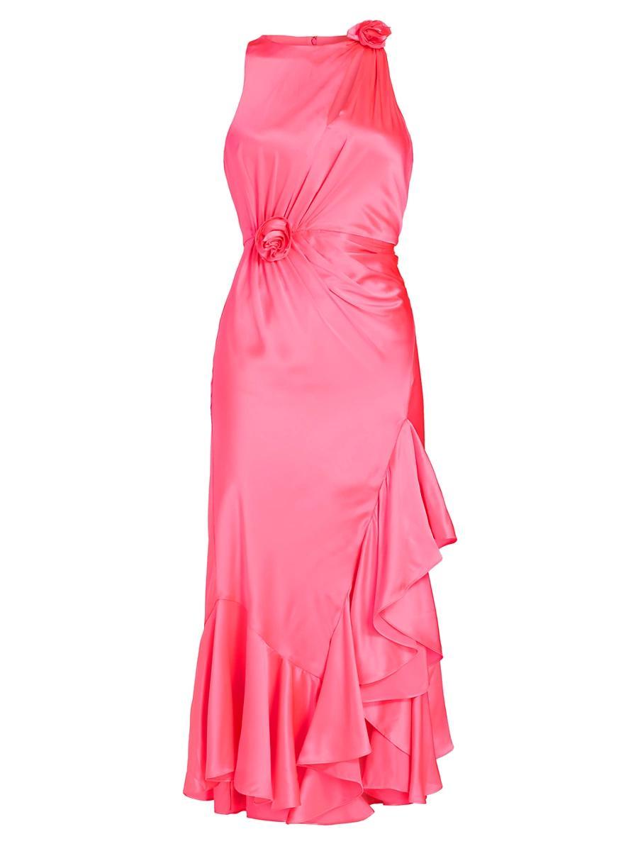 Womens Cates Asymmetric Silk Dress Product Image