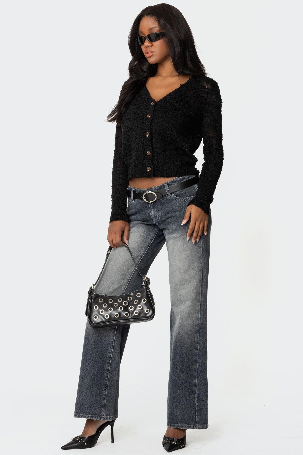 Alysse Low Rise Washed Jeans Product Image