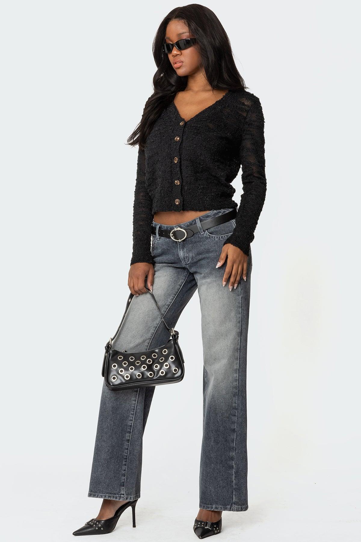 Alysse Low Rise Washed Jeans Product Image
