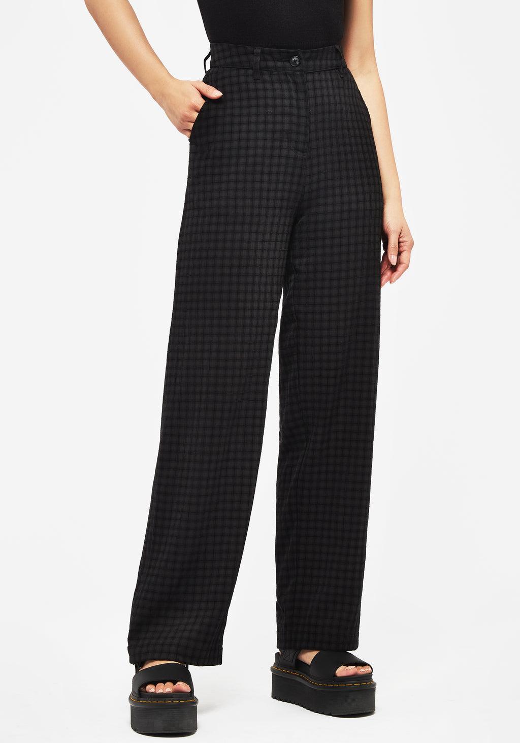 Ziggy Check Straight Leg Trousers Product Image