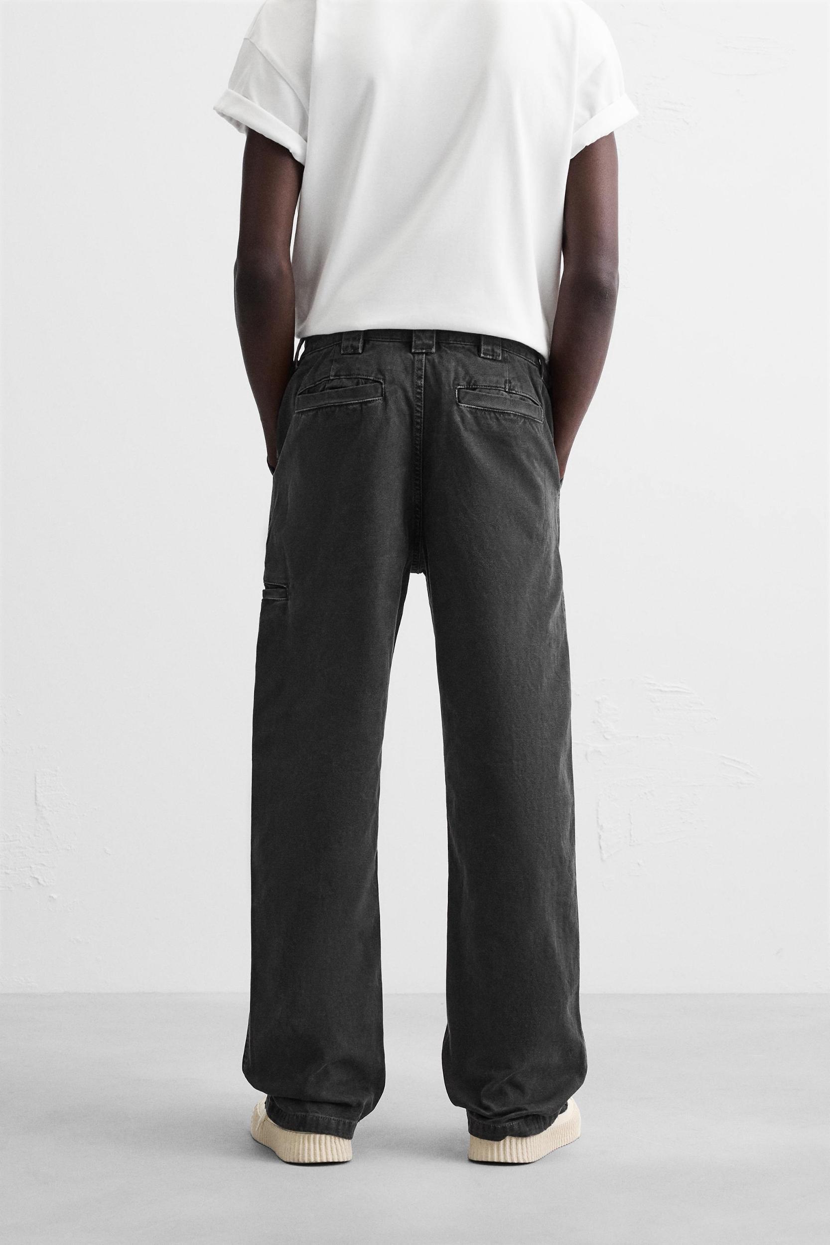 STRAIGHT LEG UTILITY JEANS Product Image