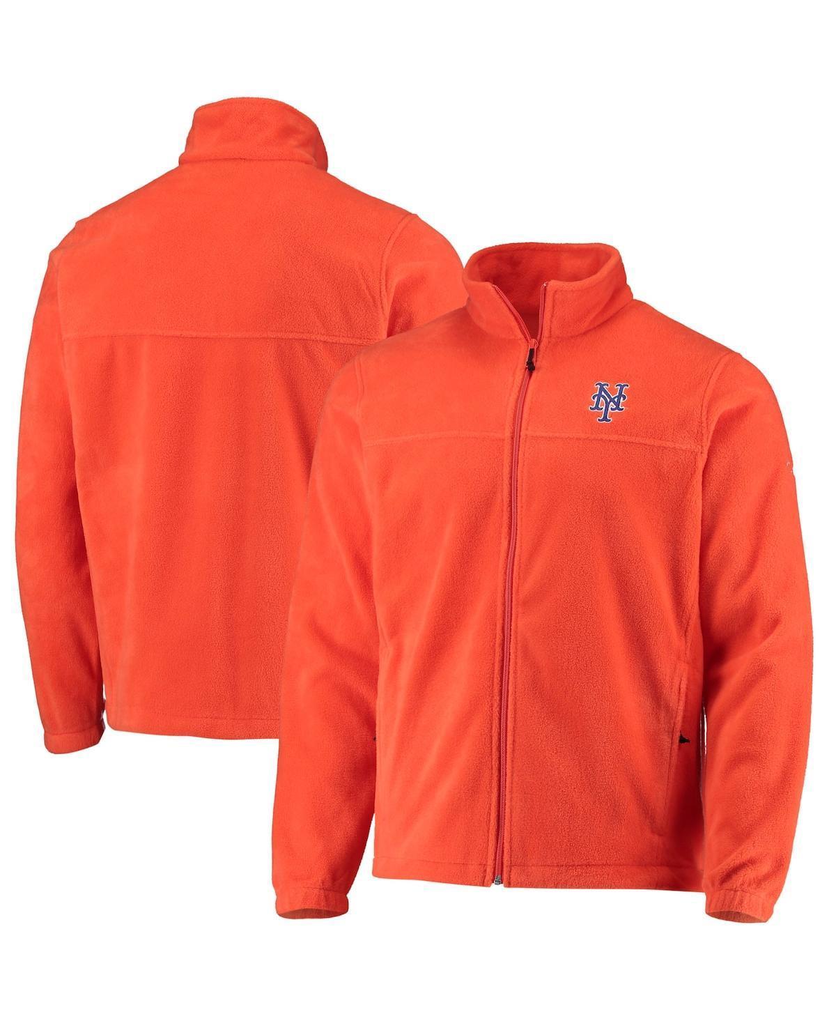 Men's Columbia Orange New York Mets Full-Zip Flanker Jacket, Size: Small Product Image