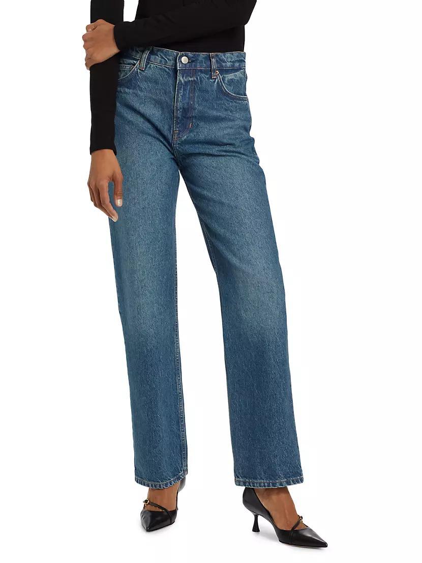 Abby High-Rise Straight-Leg Jeans Product Image