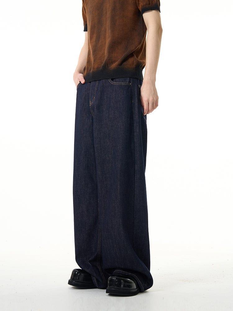 RT No. 12704 DARK DENIM STRAIGHT JEANS Product Image