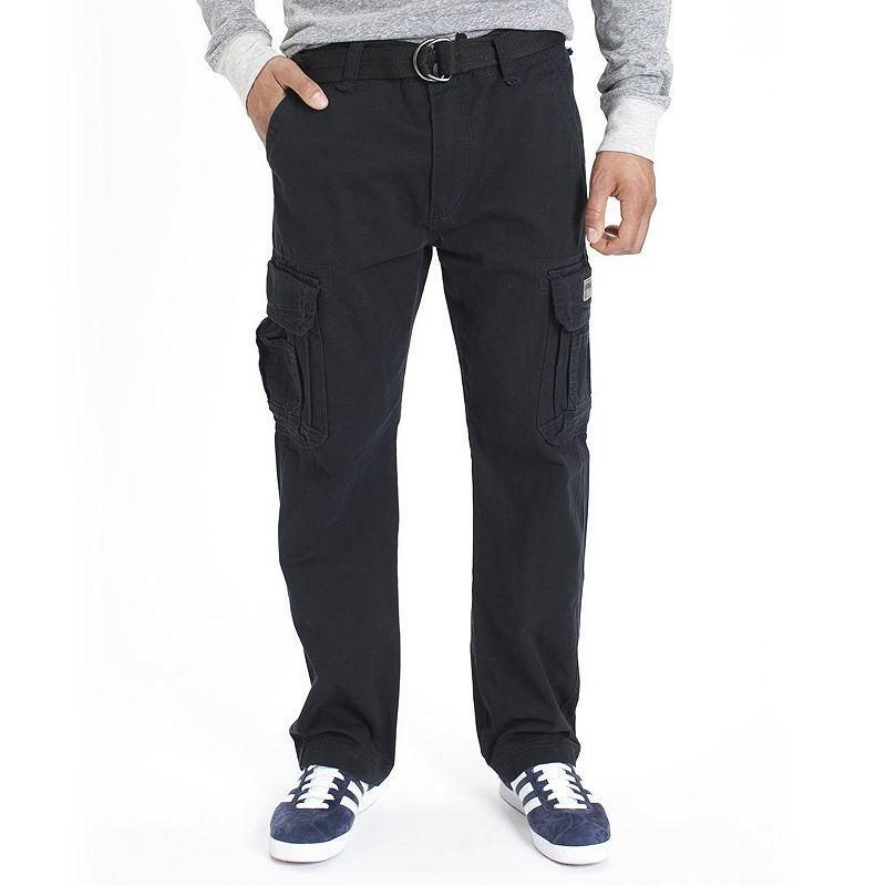 Men's UNIONBAY Cargo Survivor Pants, Size: 42 X 32, Black Product Image