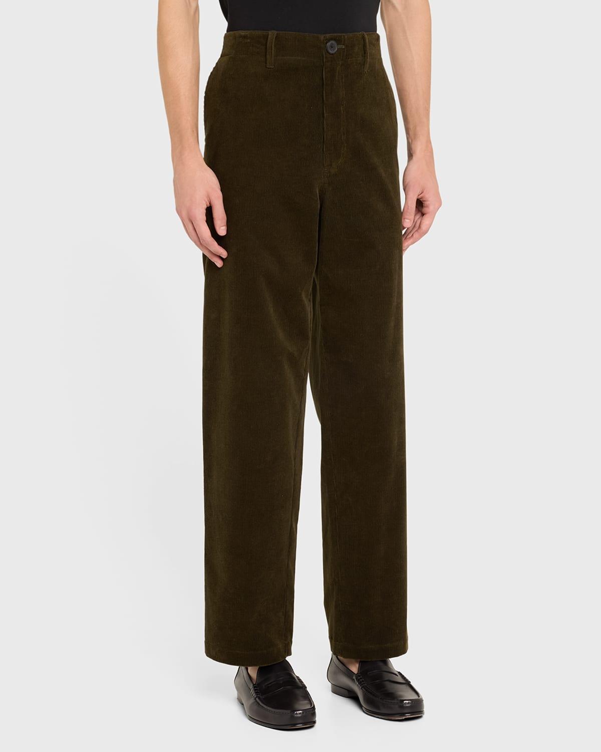 Mens Corduroy Wide-Leg Pants Product Image