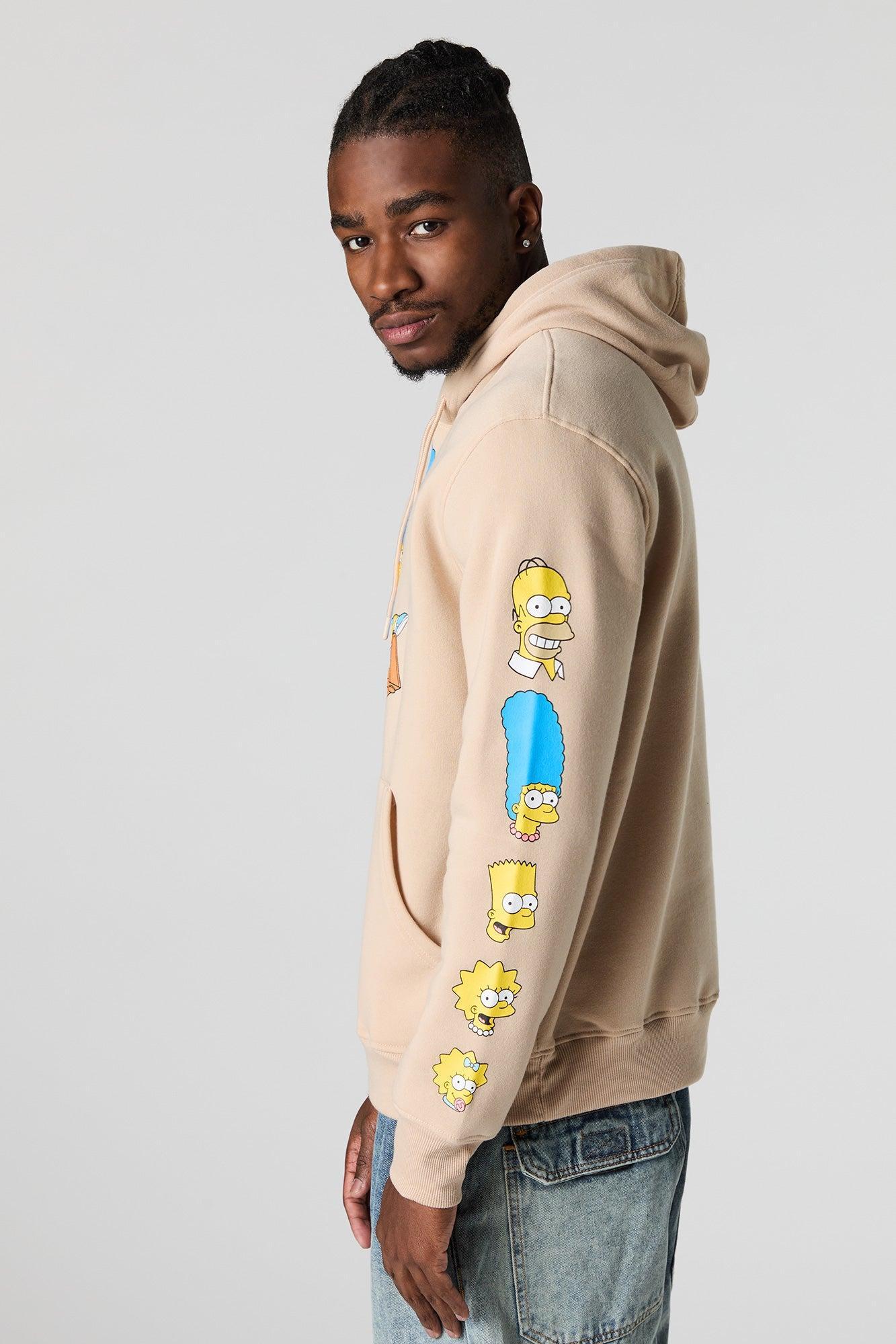 The Simpsons Graphic Fleece Hoodie Male Product Image