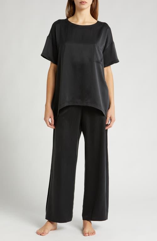 Washable Silk Tee Pant Set Product Image