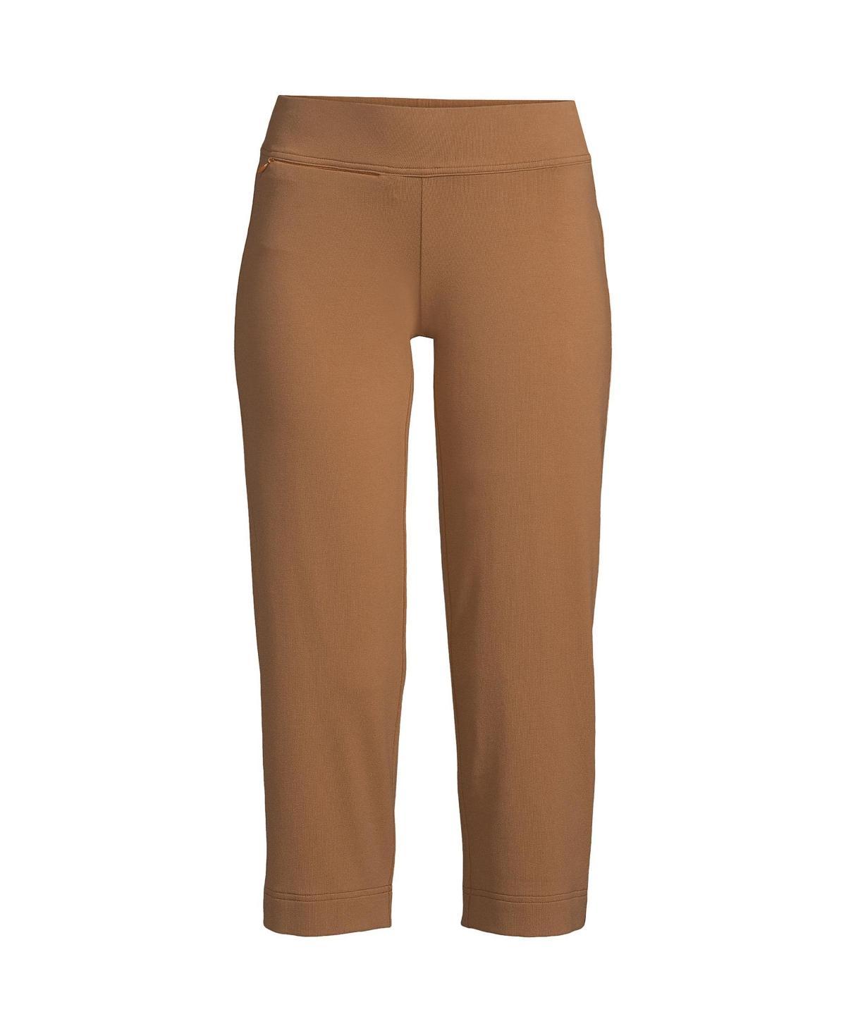 Women's Lands' End Starfish Straight-Leg Pull-On Crop Pants, Size: Small Tall, Black Product Image