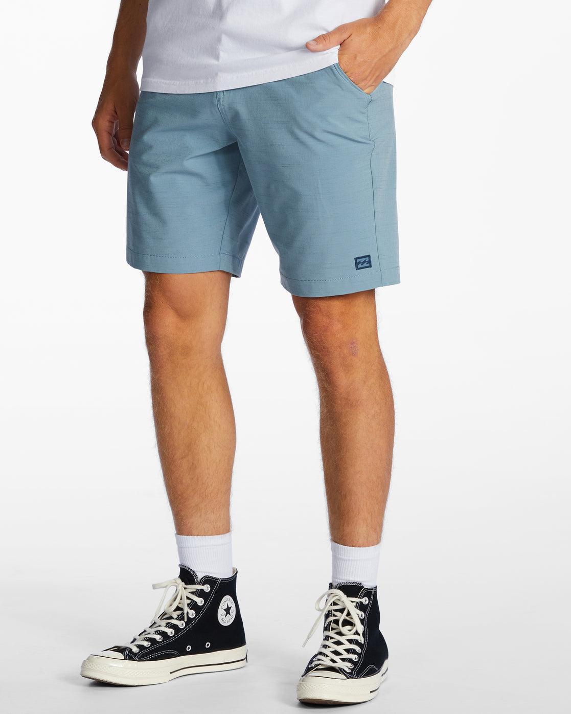 Crossfire Slub 19" Hybrid Submersible Shorts - Washed Blue Male Product Image