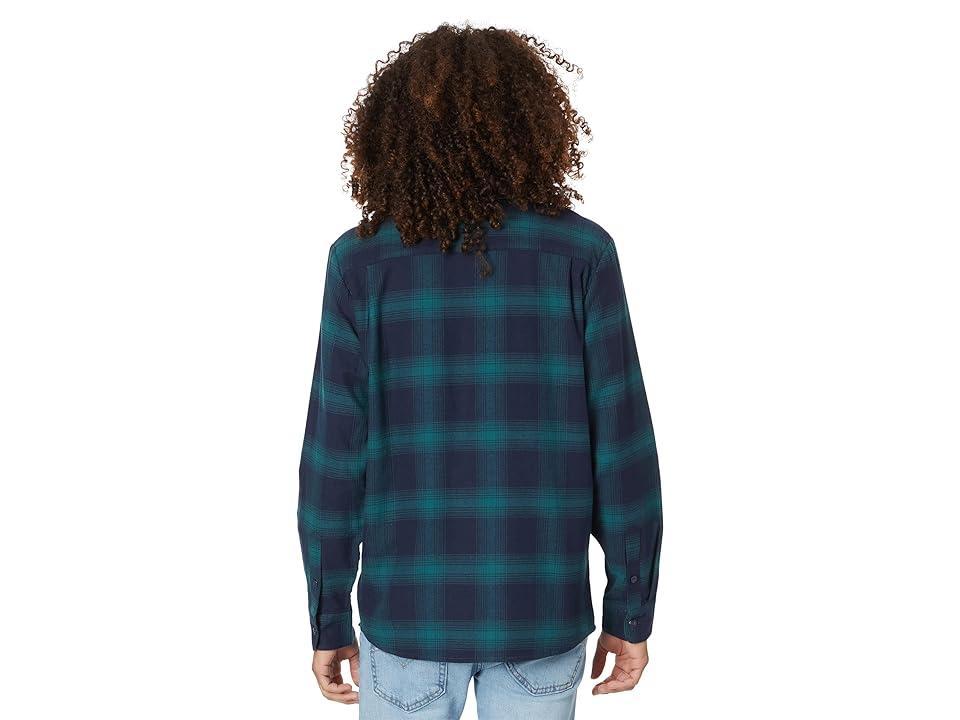 Volcom Netastone Long Sleeve Flannel (Stealth) Men's Clothing Product Image