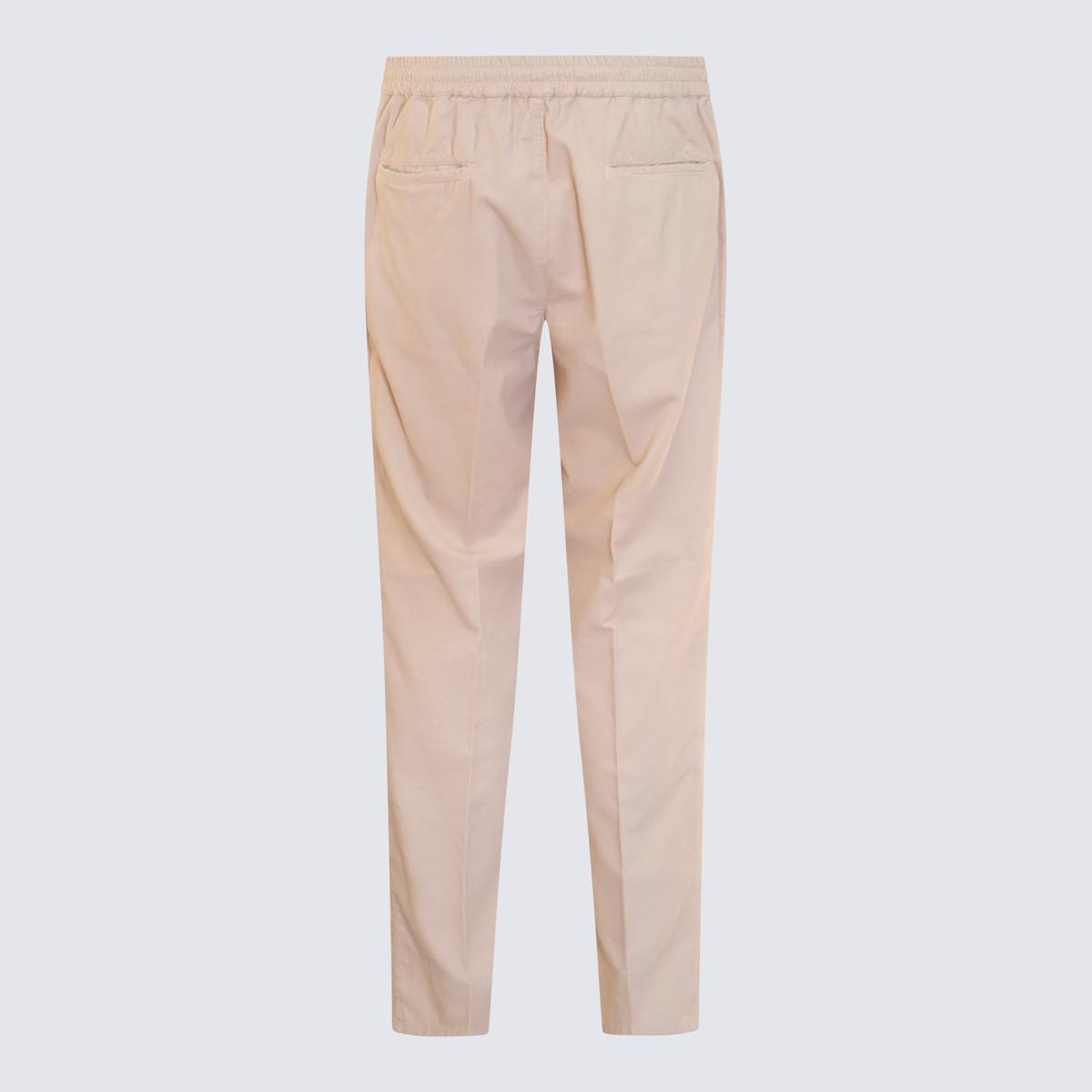 BRUNELLO CUCINELLI Beige Cotton Pants In Brown Product Image