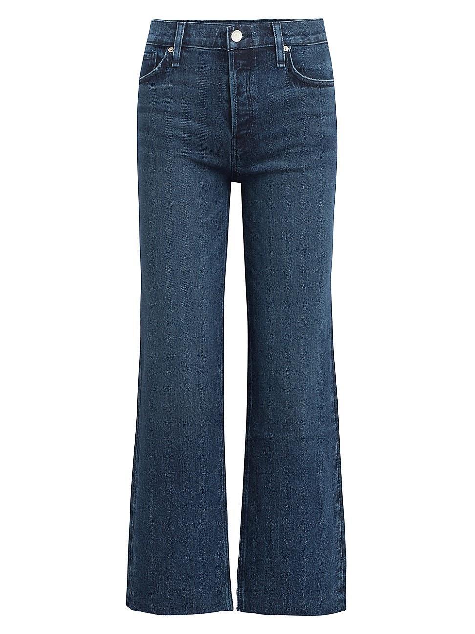 Womens Rosie High-Rise Wide-Leg Crop Jeans Product Image