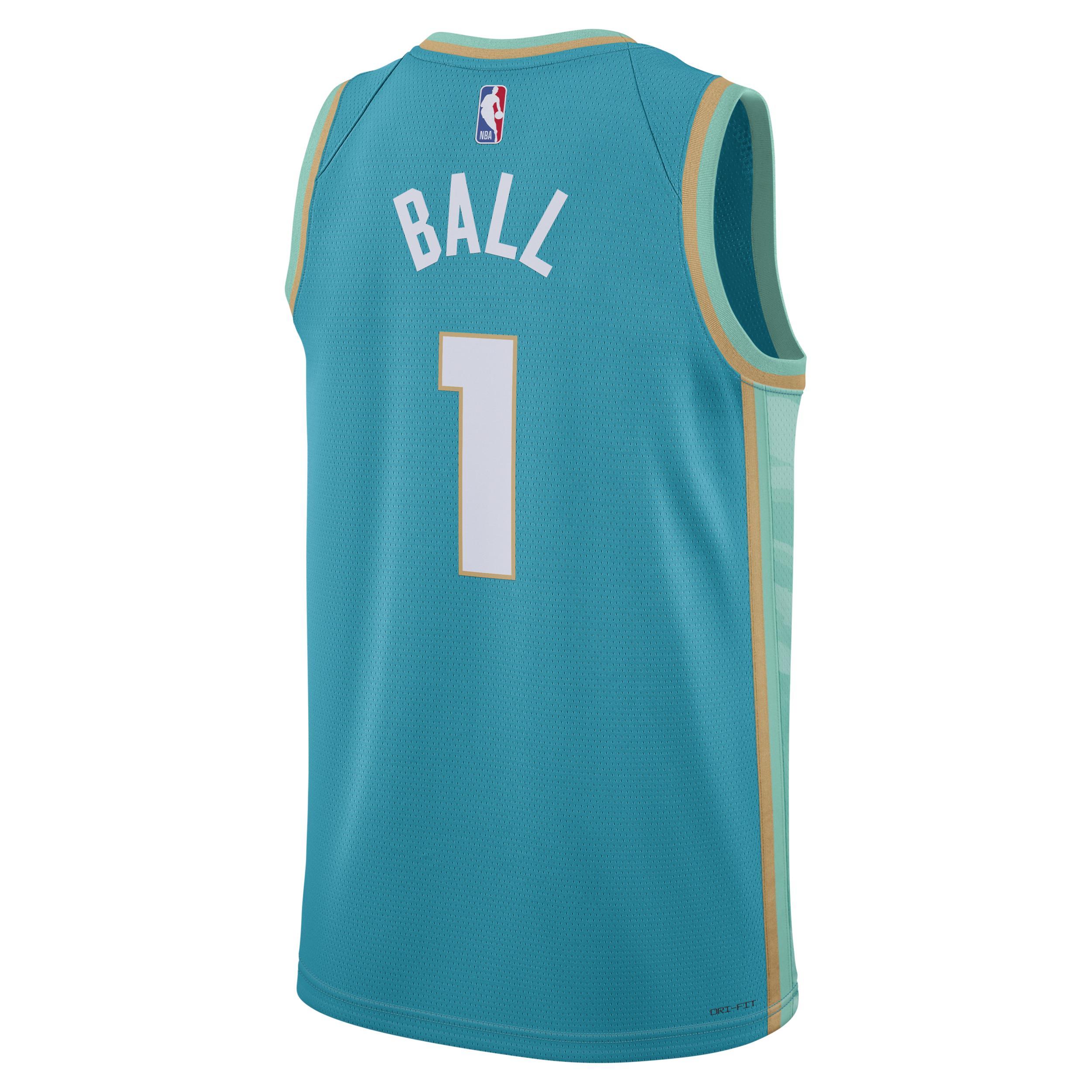 Lamelo Ball Charlotte Hornets City Edition 2023/24 Men's Jordan Dri-FIT NBA Swingman Jersey Product Image