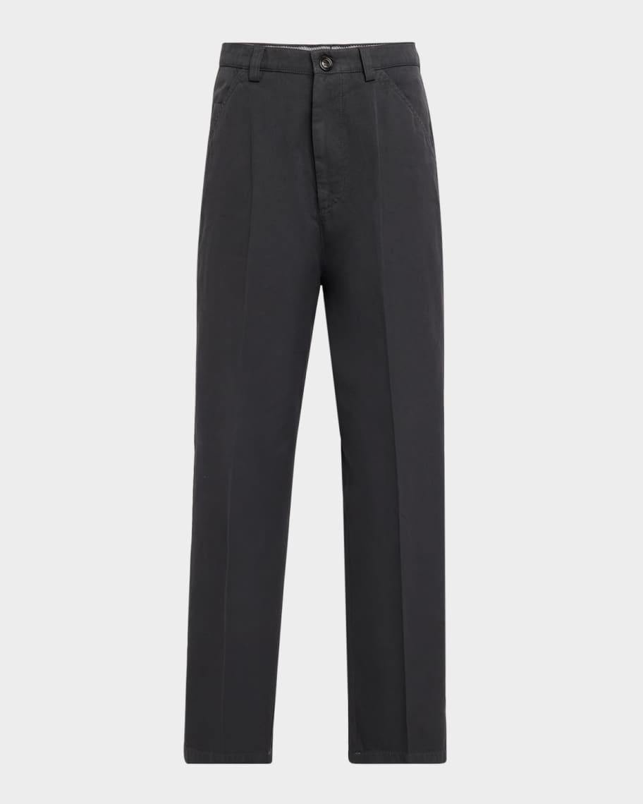 Mens Exclusive Cotton Five-Pocket Pants Product Image