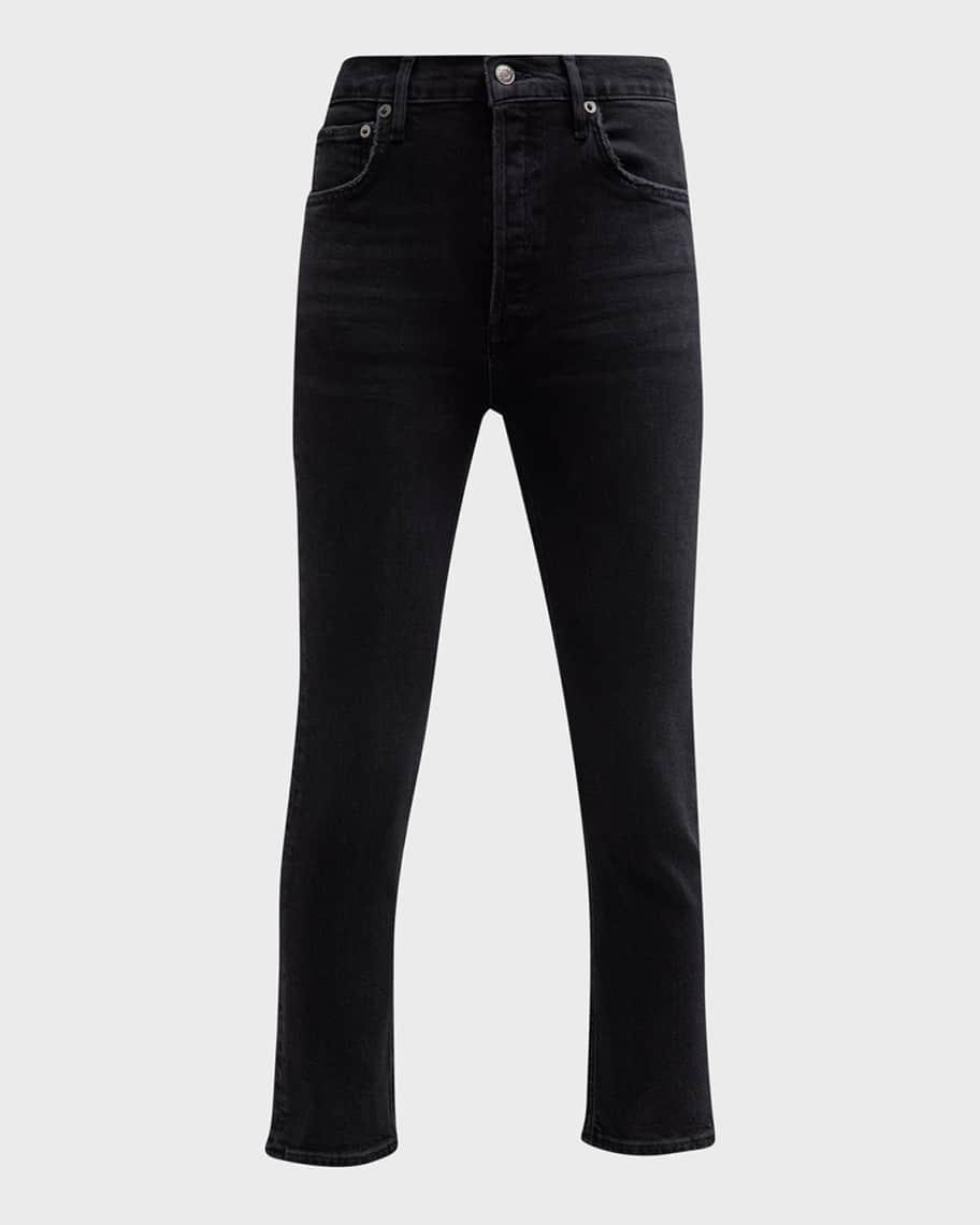Agolde Riley High Rise Cropped Straight Jeans in Panoramic Product Image