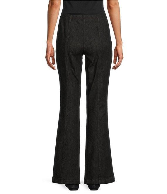 Intro Nia Slimming High Waist Seam Detail Pull-On Flare Leg Pants Product Image