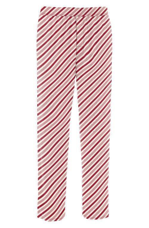 Kickee Pants Pajama Pants (Crimson Candy Cane Stripe) Men's Pajama Product Image
