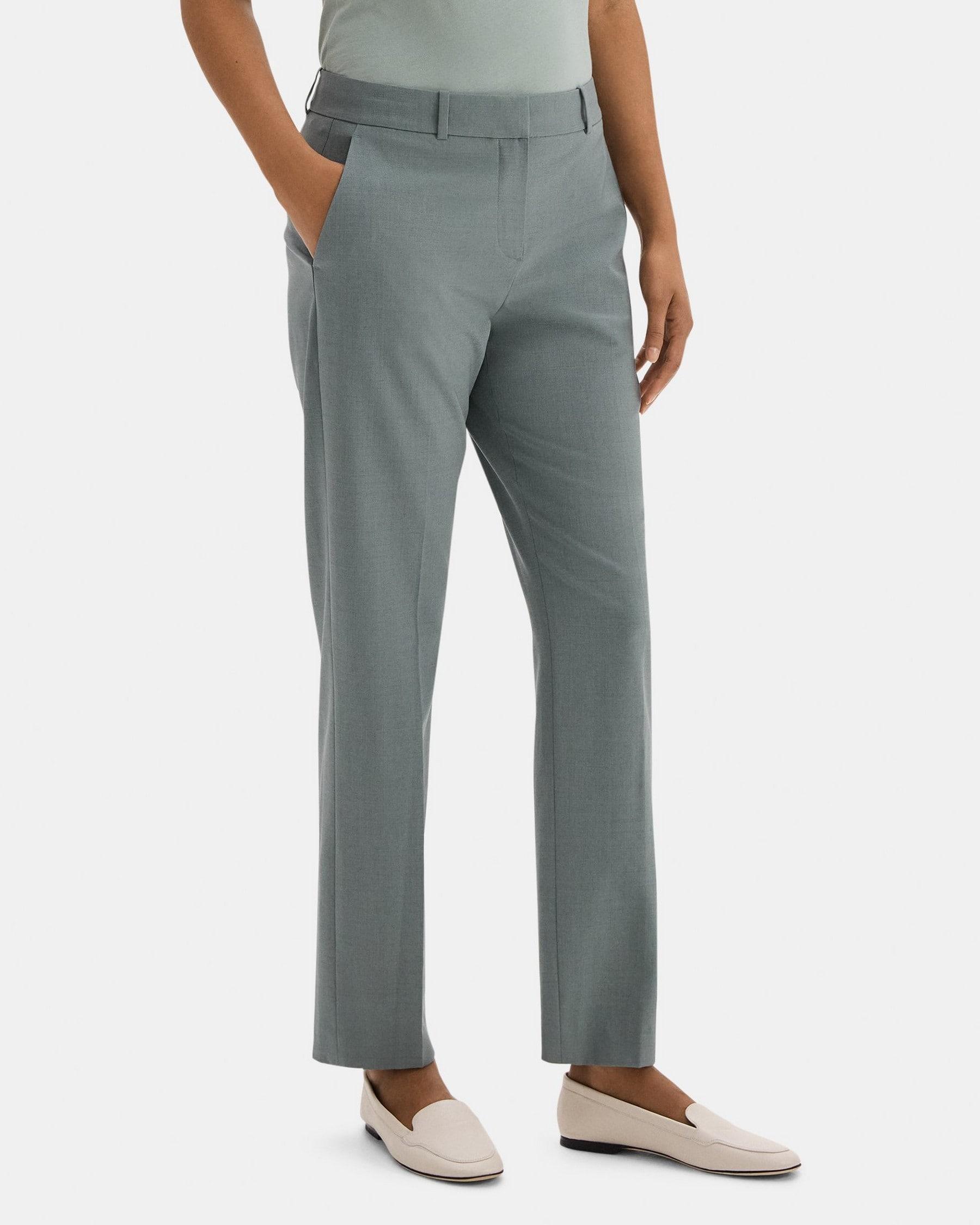 Classic Crop Pant in Sevona Stretch Wool Product Image