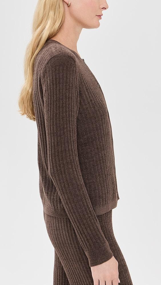 Barefoot Dreams CozyChic Ultra Light Ribbed Button Cardigan | Shopbop Product Image