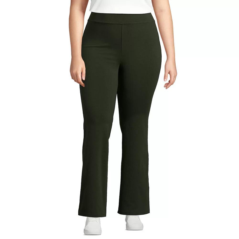 Plus Size Lands' End Starfish High-Rise Flare Pants, Women's, Size: 3XL, Grey Heather Product Image