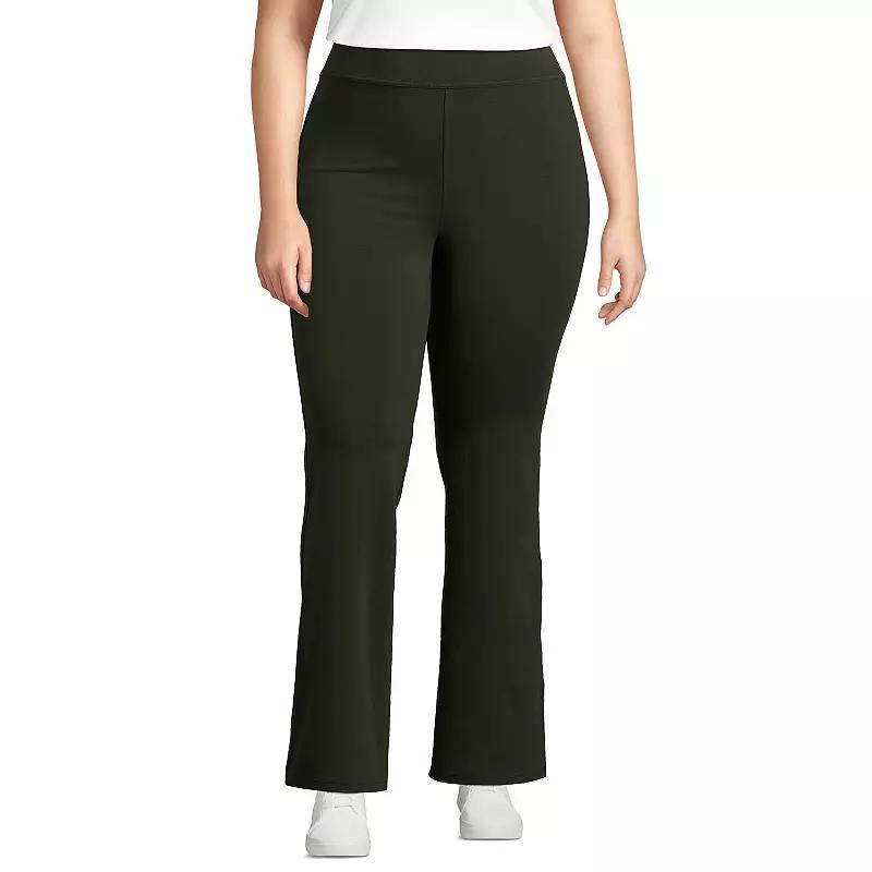 Plus Size Lands' End Starfish High-Rise Flare Pants, Women's, Size: 3XL, Grey Heather Product Image