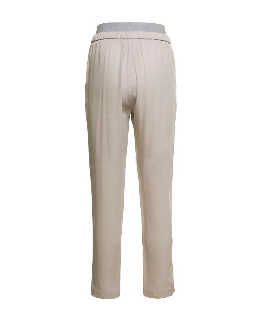 FABIANA FILIPPI Pleated Details Casual Pants In Nude Product Image