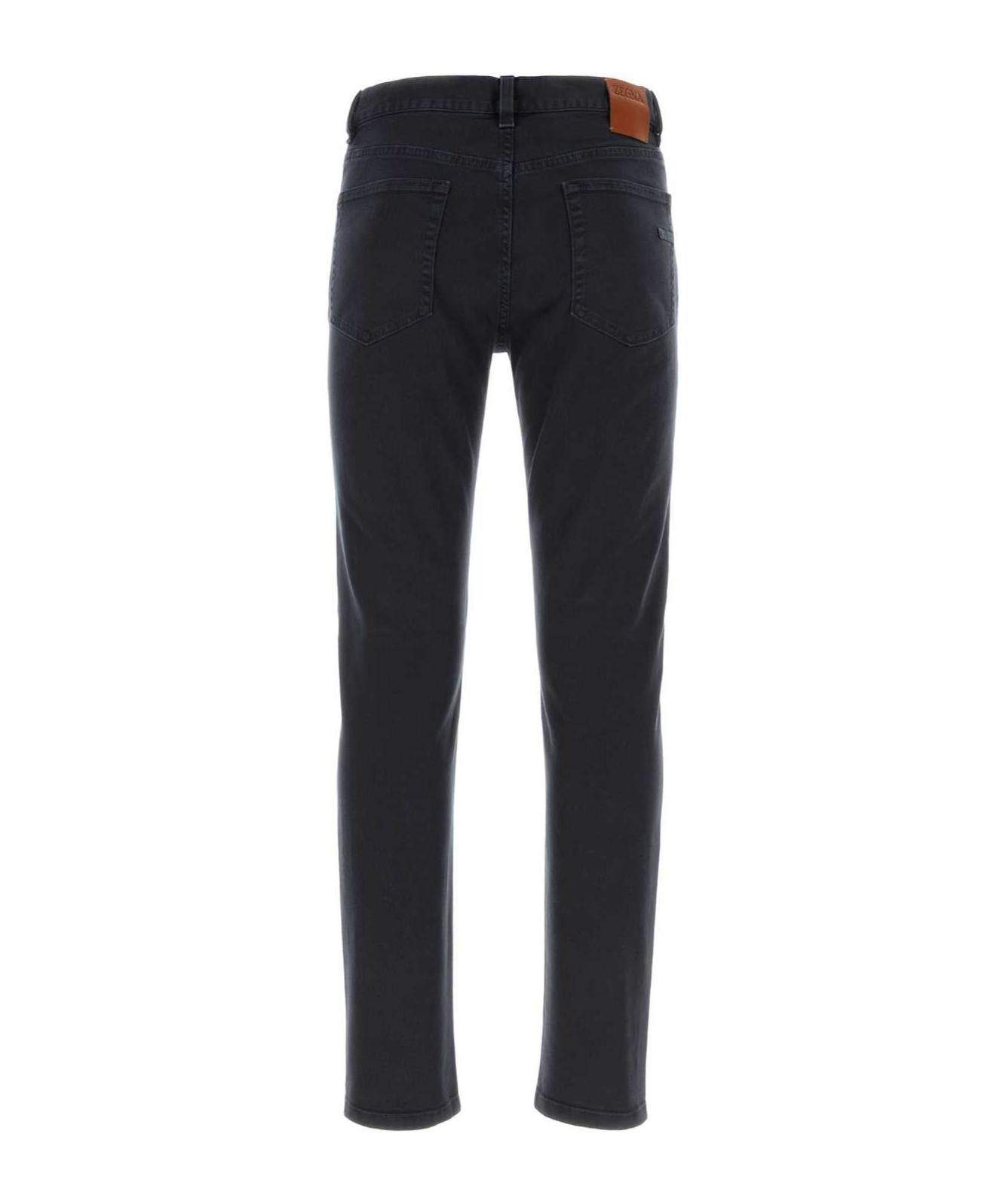 ZEGNA Z  Slim Fit Rock Jeans In Black Product Image
