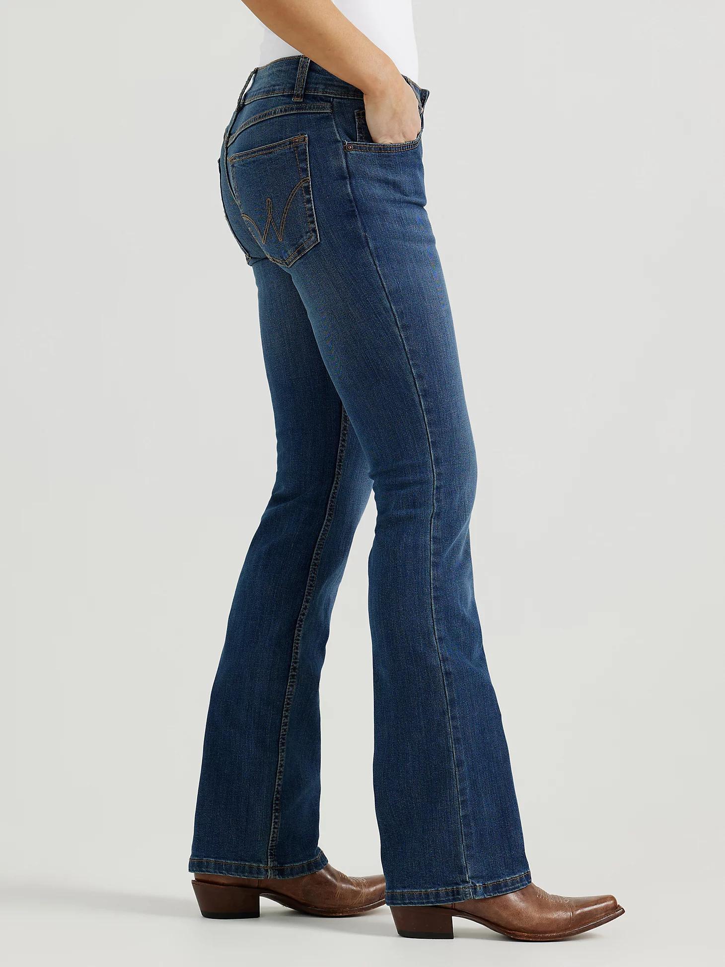 Women's Essential Mid-Rise Bootcut Jean | Women's JEANS | Wrangler® Product Image