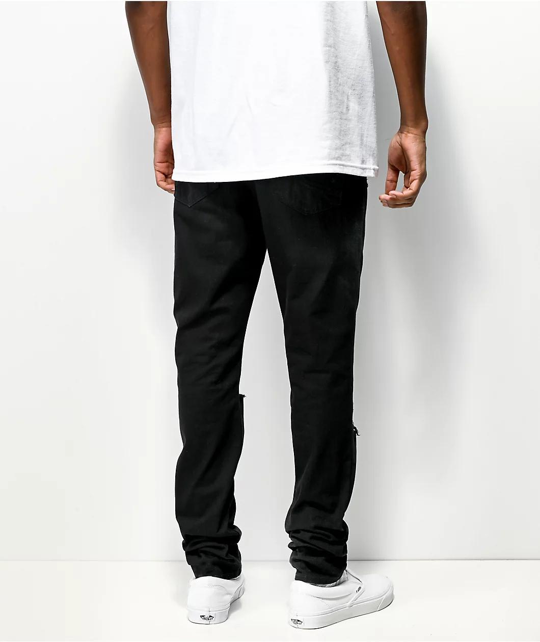 Empyre Verge Tapered Black Skinny Jeans Product Image