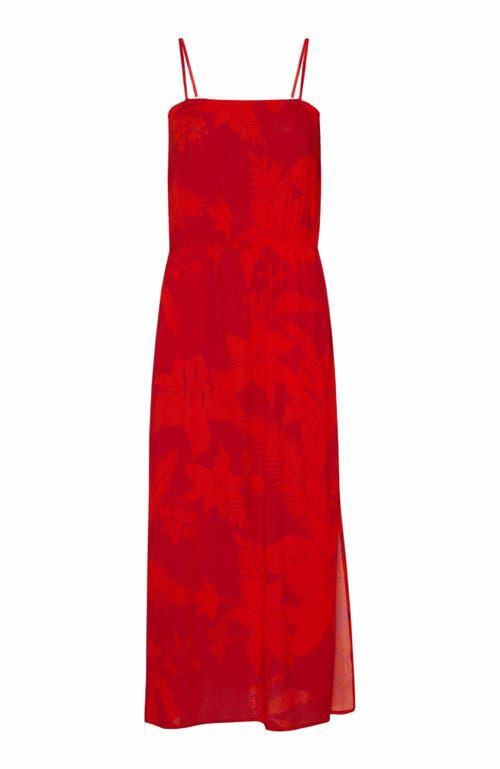 Womens Flower Power Sleeveless Midi-Dress Product Image