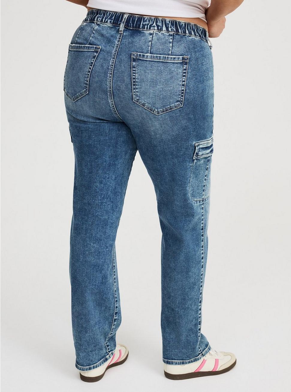 Weekend Mid-Rise Boyfriend Cargo Jean Product Image