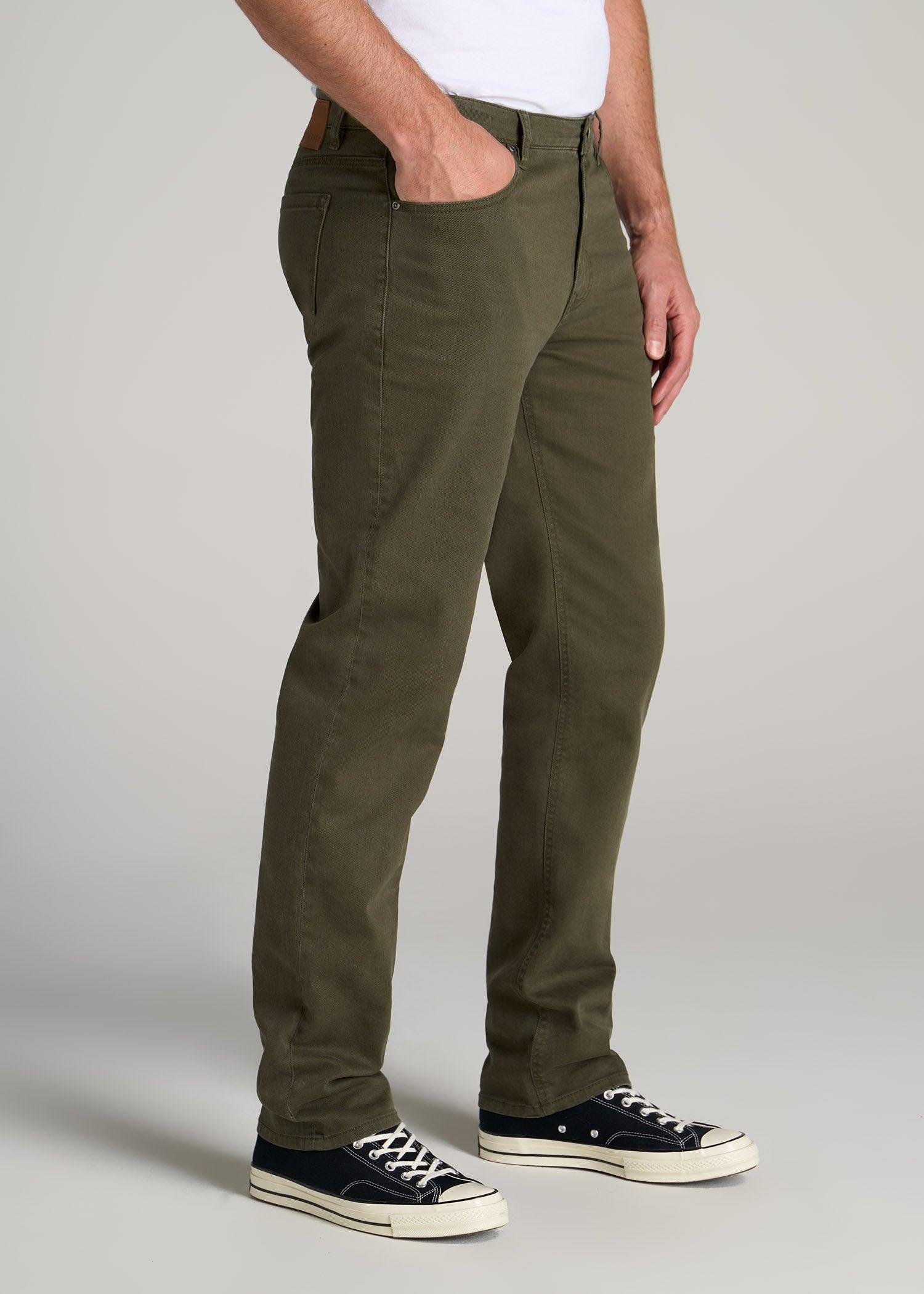 J1 STRAIGHT LEG Jeans for Tall Men in Olive Green Wash Product Image