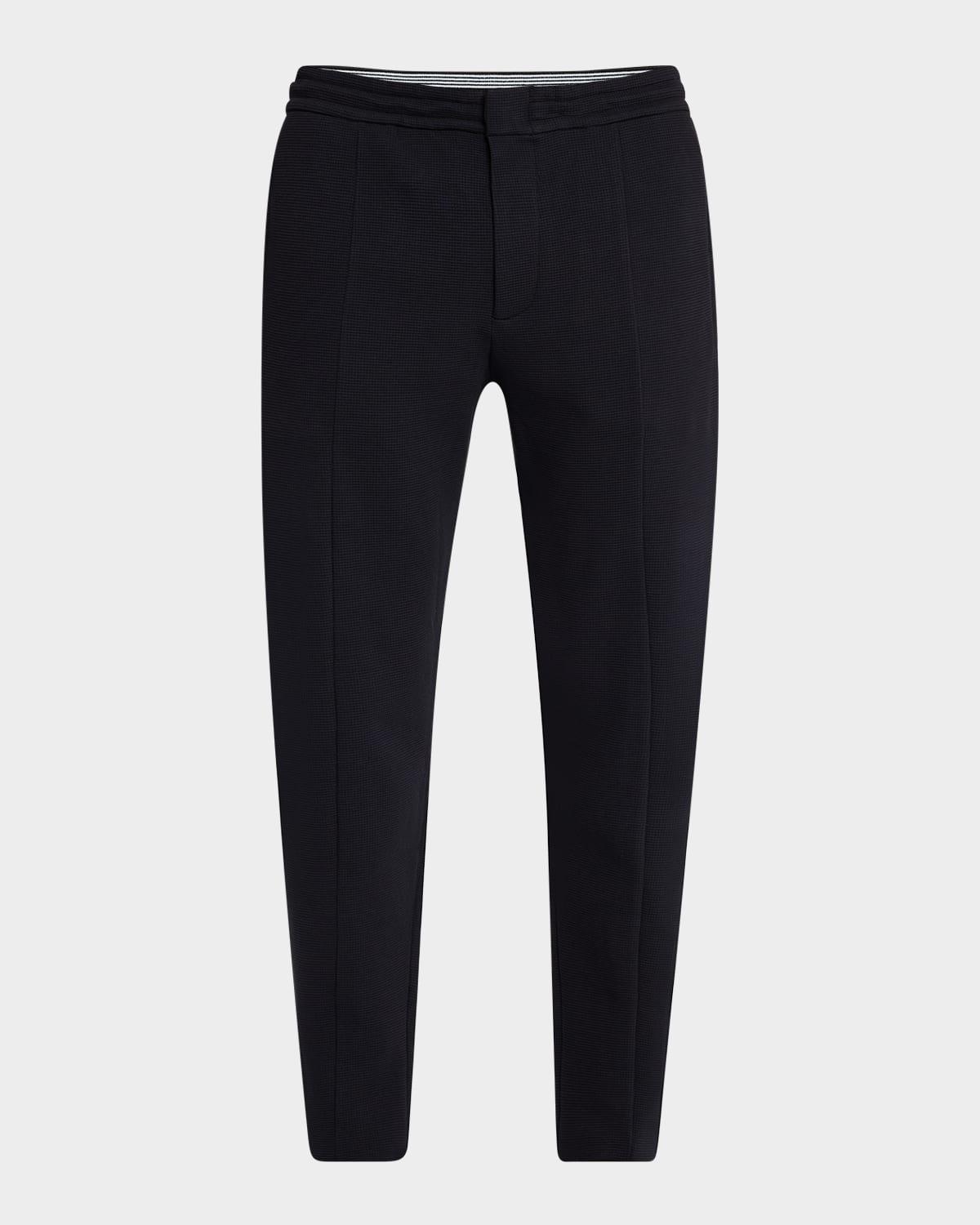 Mens Textured Cotton Jogger Pants Product Image