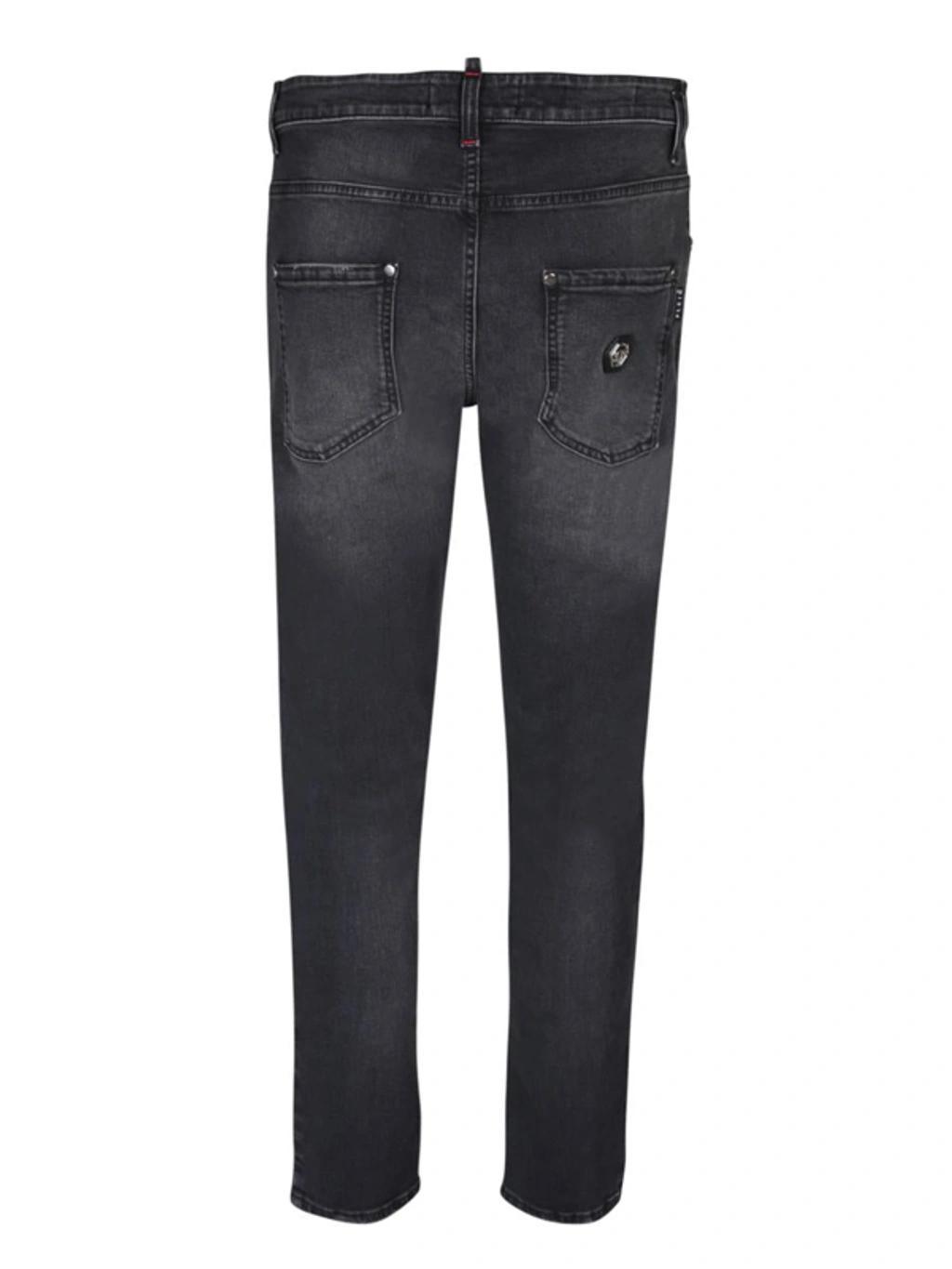 PHILIPP PLEIN Skinny Fit Denim Trousers In Blue Product Image