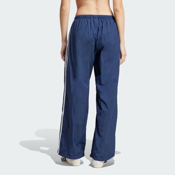 adidas 3-Stripes Woven Parachute Pants Black XS Womens Product Image