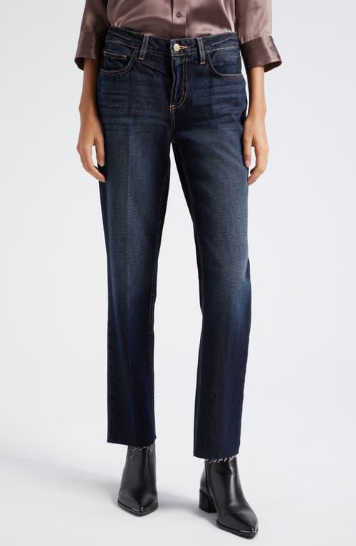 Womens Milana Raw Straight-Leg Jeans Product Image
