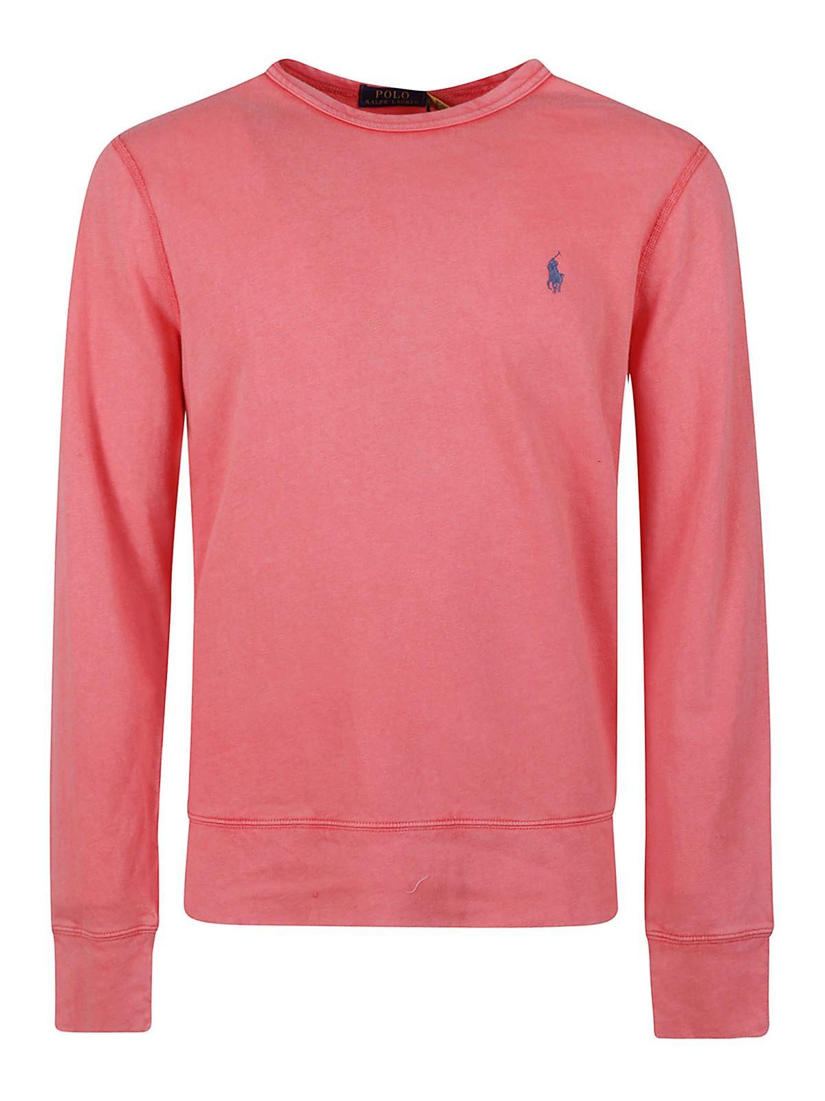 POLO RALPH LAUREN Soft Cotton Sweatshirt In Pink Product Image