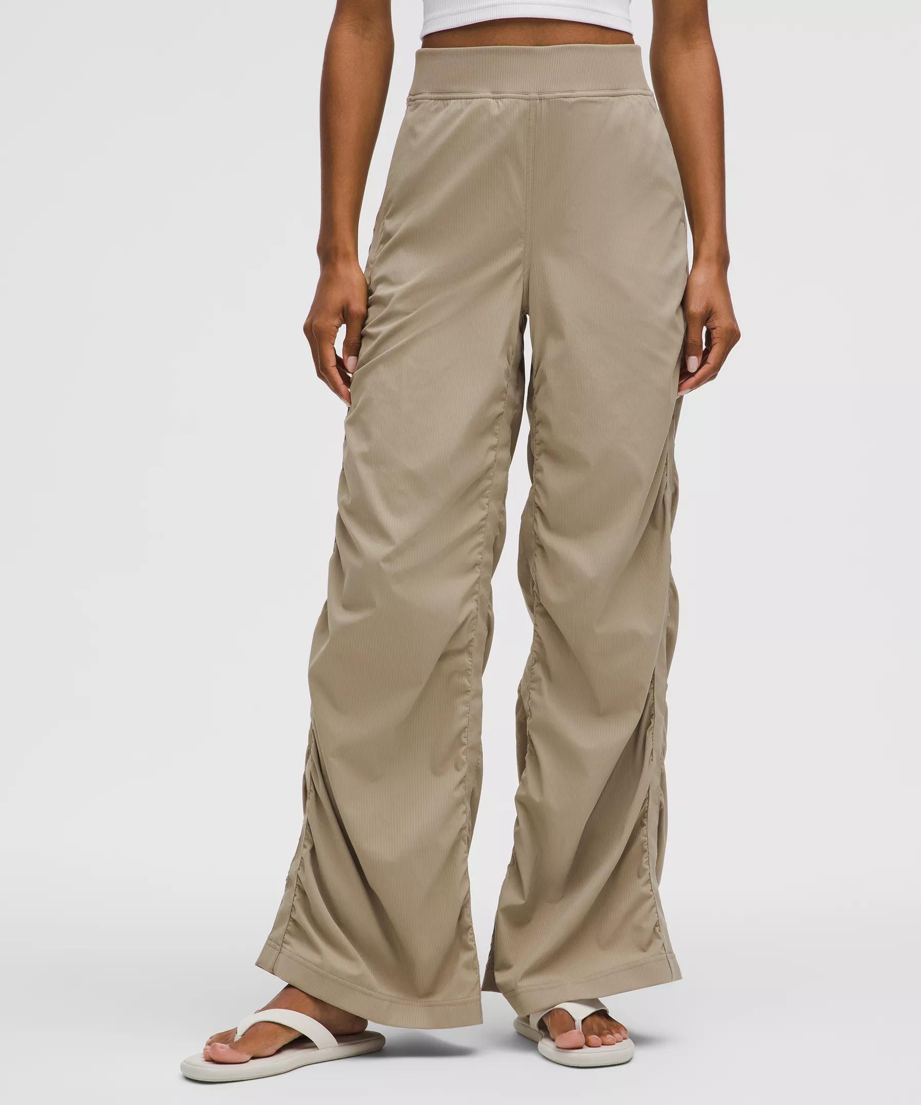 Ruched High-Rise Wide-Leg Pant Product Image
