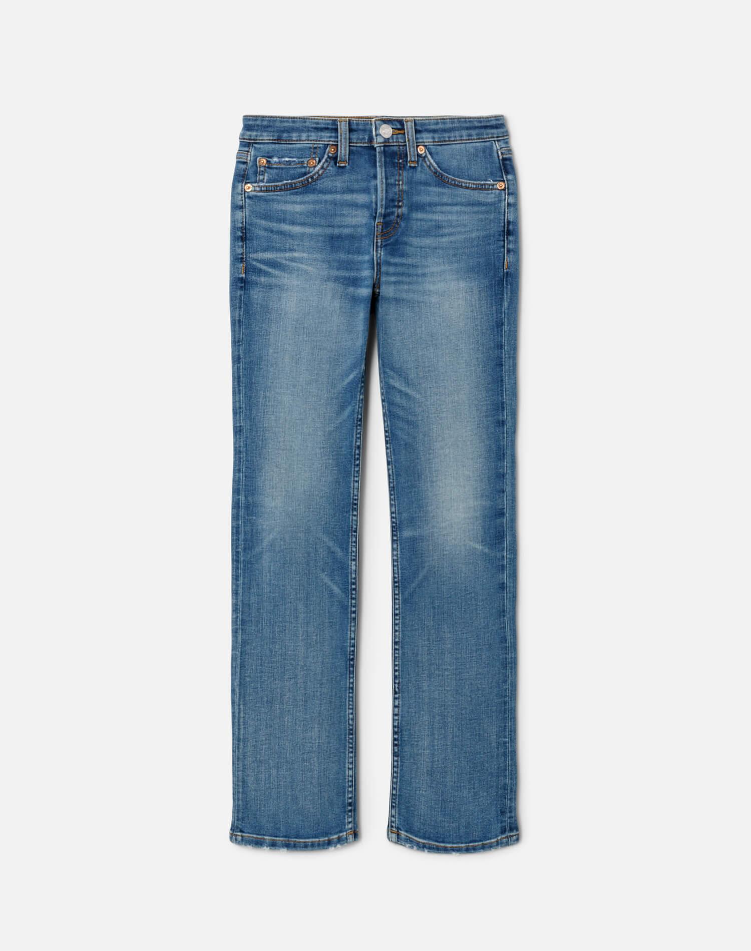 Comfort Stretch Slim Straight Crop - Blasted Product Image