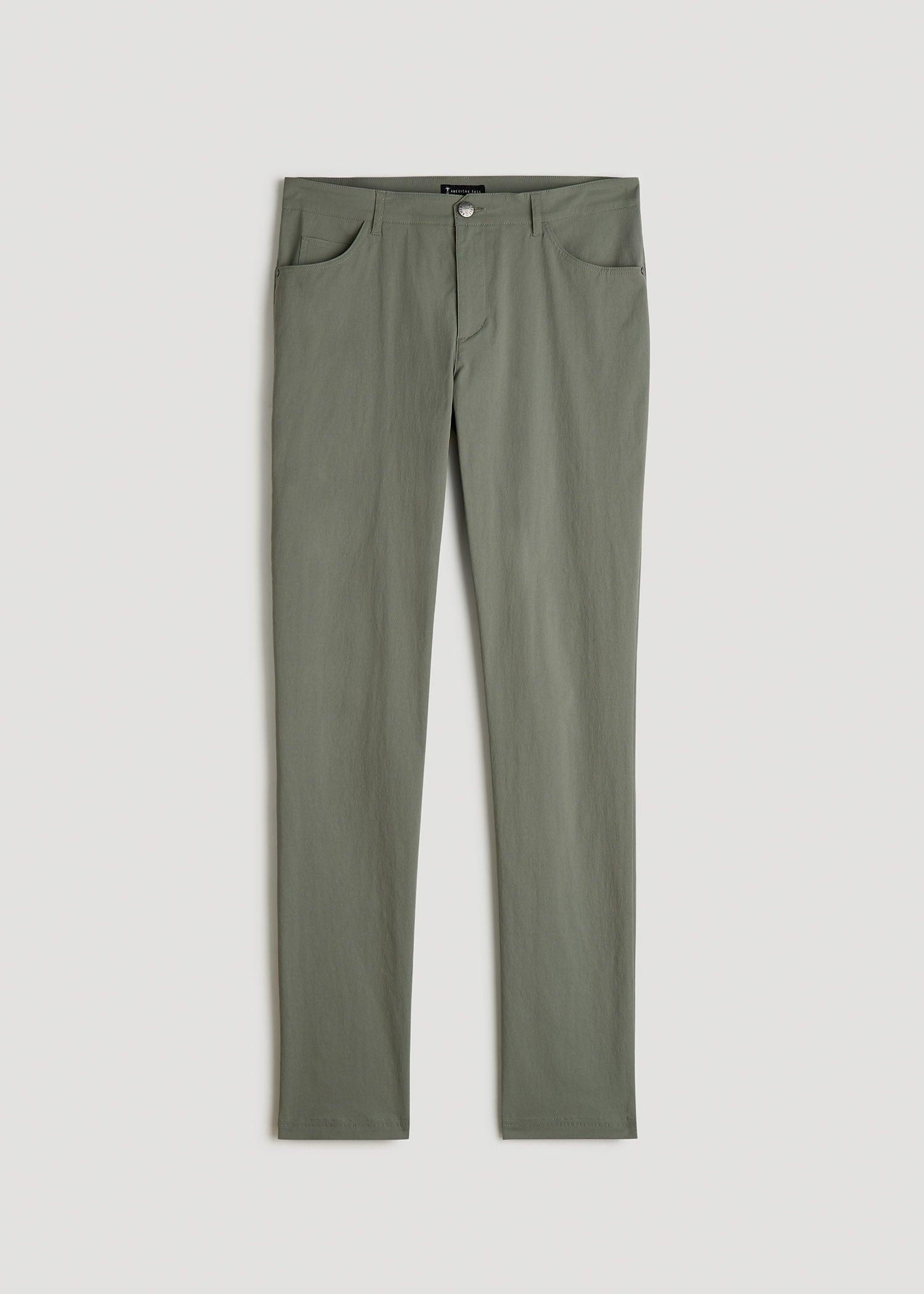 TAPERED-FIT Traveler Pants for Tall Men in White Product Image