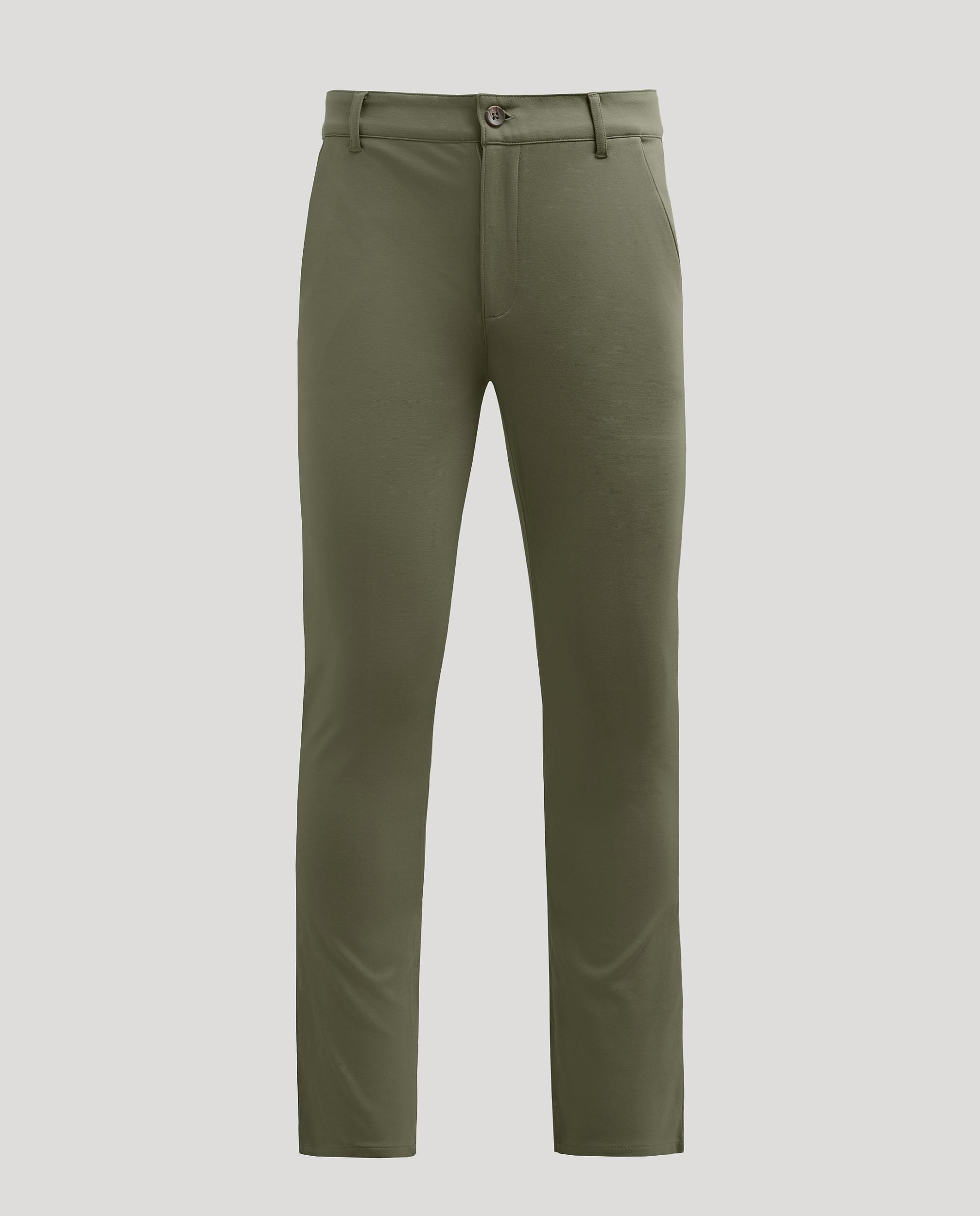 Suede Brown Slim Comfort Knit Chino Pant Product Image